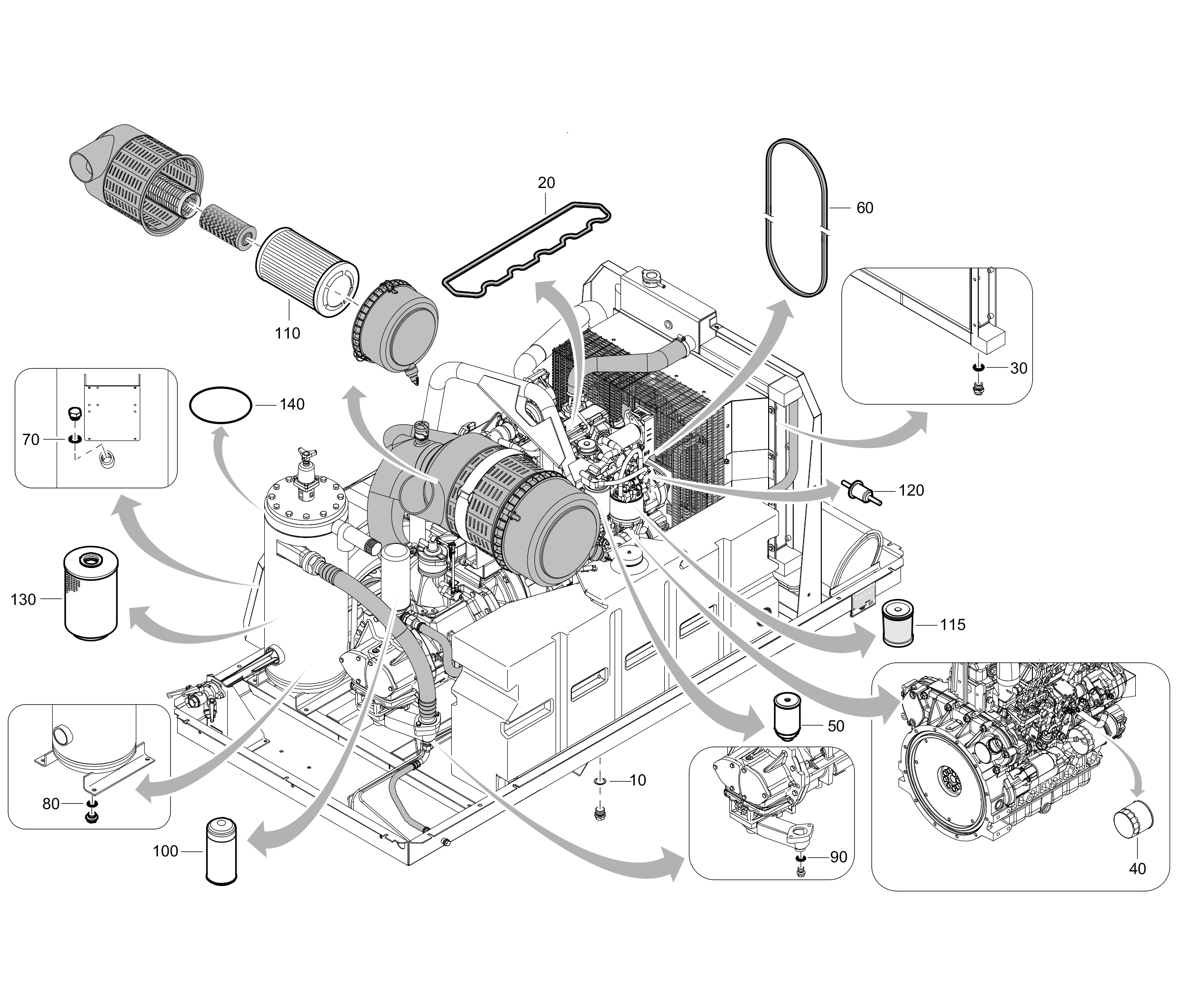 2912452207 SERVICE KIT (1000H) - Parts Online