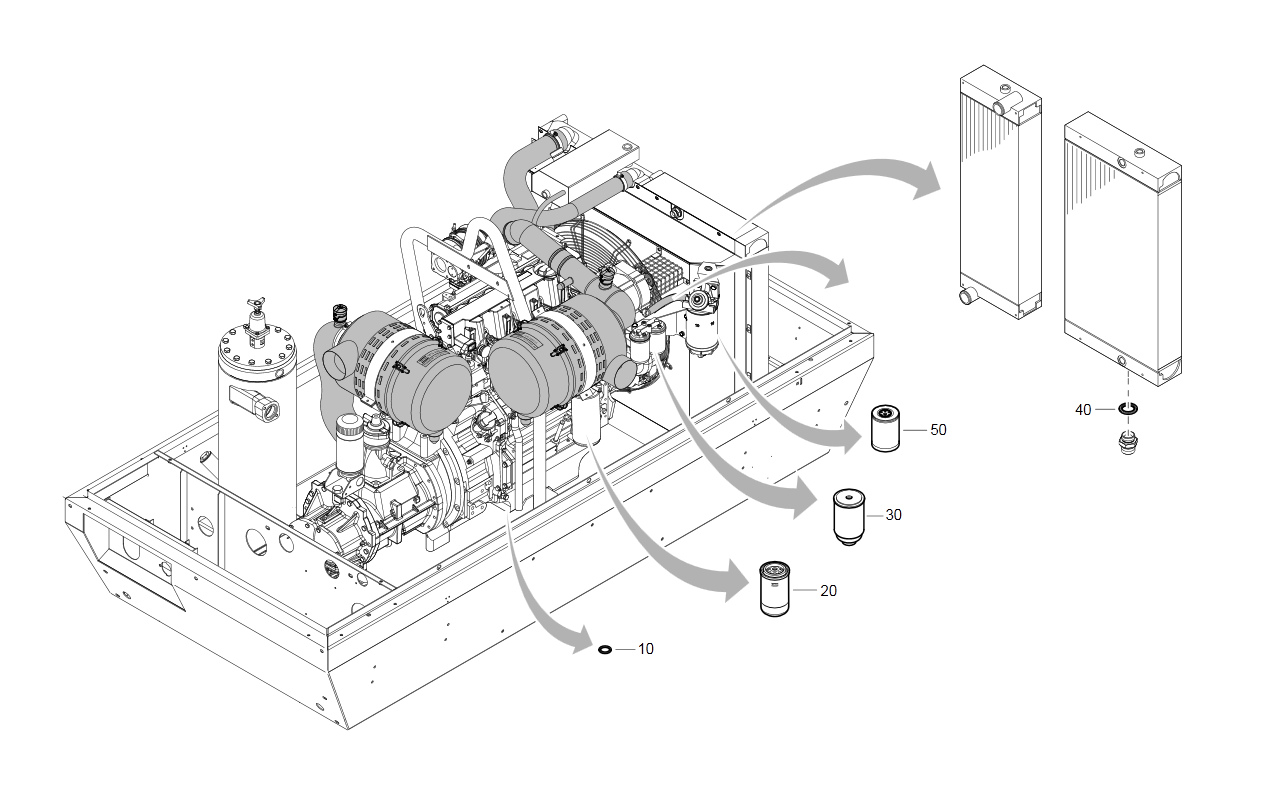 1092061194 SERVICE PAK XAVS196 (500H) - Parts Online